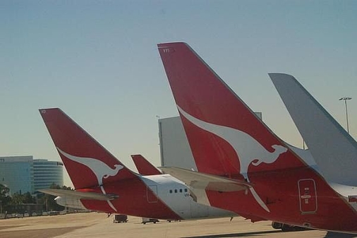 Airplanes in Australian airport