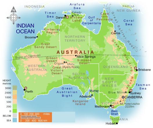 Map of Australia