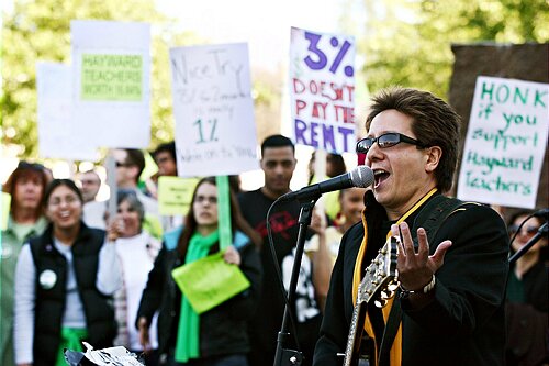 Teachers Striking (this is a stock photo) Teachers Striking